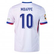 UEFA Euro 2024 France Away Football Shirt Soccer Jersey MBAPPE #10