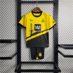 KIDS BORUSSIA DORTMUND 23/24 HOME SOCCER KIT (JERSEY + SHORTS)