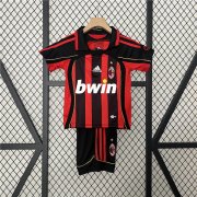 Kids AC Milan 06/07 Home Soccer Suit Football Kit (Shirt+Shorts)