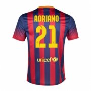 13/14 Barcelona #21 Adriano Home Shirt