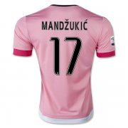 Juventus 2015-16 Away Soccer Jersey MANDZUKIC #17