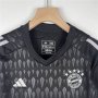 Kids Bayern Munich 23/24 Away Black Football Shirt Soccer Suits (Shirt+Shorts)