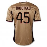 13/14 AC Milan #45 BALOTELLI Third Golden Jersey