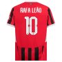 AC Milan 24/25 Home Shirt RAFALEAO #10 - UCL Font