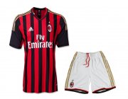 13/14 AC Milan Home Soccer Jersey Kit(Shirt+Short)