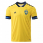 Euro 2020 Sweden Home Yellow Soccer Jersey Shirt #7 LARSSON