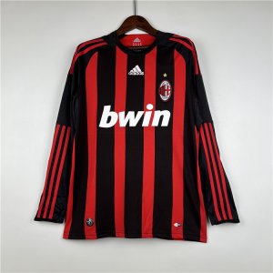 AC Milan 08/09 Retro Home Long Sleeve Shirt