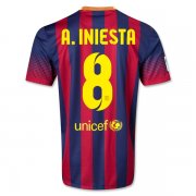 13/14 Barcelona #8 A INIESTA Home Shirt