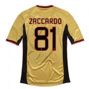 13/14 AC Milan #81 Zaccardo Third Golden Jersey