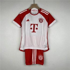 Kids Bayern Munich 23/24 Home Suits (Shirt+Shorts)