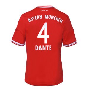 13-14 Bayern Munich #4 Dante Home Shirt