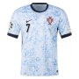 UEFA Euro 2024 Portugal Away #7 RONALDO Soccer Jersey Shirt