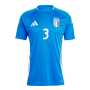 UEFA Euro 2024 Italy Football Shirt Home Blue Jersey DIMARCO #3