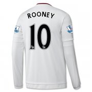 Manchester United LS Away 2015-16 ROONEY #10 Soccer Jersey