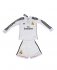 Kids Real Madrid 14/15 Long Sleeve Home Soccer Kit(Shirt+Shorts)