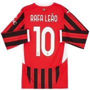 AC Milan 24/25 Home Shirt RAFALEAO #10 - Long Sleeve