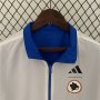 AS Roma 23/24 Reversible Trench Jacket Blue/White