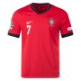 UEFA Euro 2024 Portugal Home #7 RONALDO Soccer Jersey Shirt