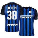 Inter Milan Home 2017/18 #38 Jens Odgaard Soccer Jersey Shirt