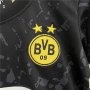 KIDS BORUSSIA DORTMUND 23/24 AWAY BLACK SOCCER KIT (JERSEY + SHORTS)