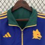 AS Roma 23/24 Reversible Trench Jacket Green/Blue