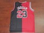 NBA Chicago Bulls Michael Jordan #23 Red/black Split Jersey