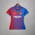 Barcelona 21-22 Soccer Kit Home Blue Women's Soccer Jersey Football Shirt