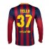 13-14 Barcelona #37 Tello Home Long Sleeve Soccer Jersey Shirt