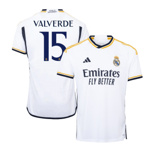 Real Madrid 23/24 Home Soccer Jersey Football Shirt VALVERDE #15