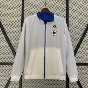 AS Roma 23/24 Reversible Trench Jacket White/Blue