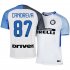 Inter Milan Away 2017/18 #87 Antonio Candreva Soccer Jersey Shirt