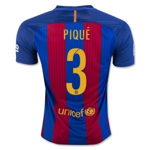 Barcelona 2016/17 Home #3 PIQUE Shirt