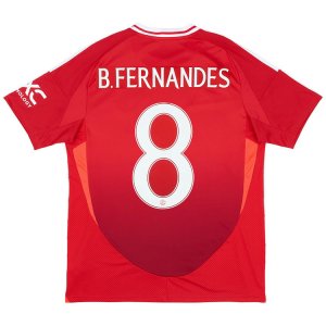 Manchester United 24/25 Home Shirt #8 B.FERNANDES