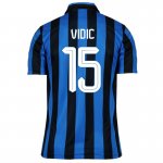 Inter Milan 2015-16 Home Vidic 15 Soccer Jersey