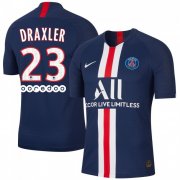 2019-20 PSG #23 Draxler Home Soccer Jersey Shirt