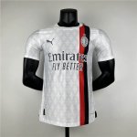 AC Milan Football Shirt 23/24 Away White Soccer Jersey Shirt (Authentic Version)