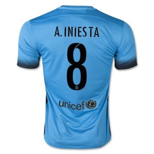 Barcelona 2015/16 Third A. INIESTA #8 Soccer Jersey