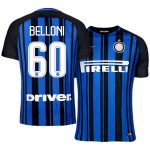 Inter Milan Home 2017/18 #60 Niccolo Belloni Soccer Jersey Shirt