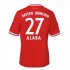 13-14 Bayern Munich #27 Alaba Home Shirt