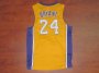 Los Angeles Lakers Kobe Bryant #24 Yellow Jersey