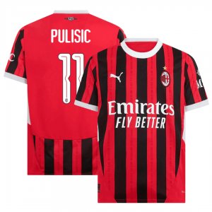 AC Milan 24/25 Home Shirt PULISIC #11 - UCL Font