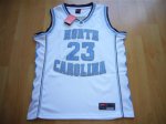 North Carolina Michael Jordan #23 White Jersey