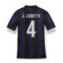 13-14 Inter Milan #4 J.Zanetti Home Soccer Jersey Shirt