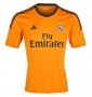 13-14 Real Madrid #5 ZIDANE Away Orange Soccer Jersey Shirt