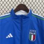 UEFA Euro 2024 Italy Reversible Trench Jacket Blue/White