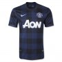 13-14 Manchester United #8 ANDERSON Away Black Jersey Shirt