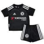 Kids Chelsea 2015-16 Black Soccer Kits(Shirt+Shorts)