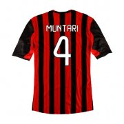 13/14 AC Milan Home #4 Muntari Shirt