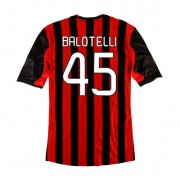 13/14 AC Milan Home #45 Balotelli Shirt