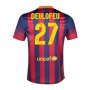 13/14 Barcelona #27 Deulofeu Home Shirt